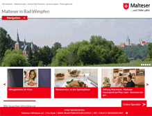 Tablet Screenshot of malteser-heilbronn.de